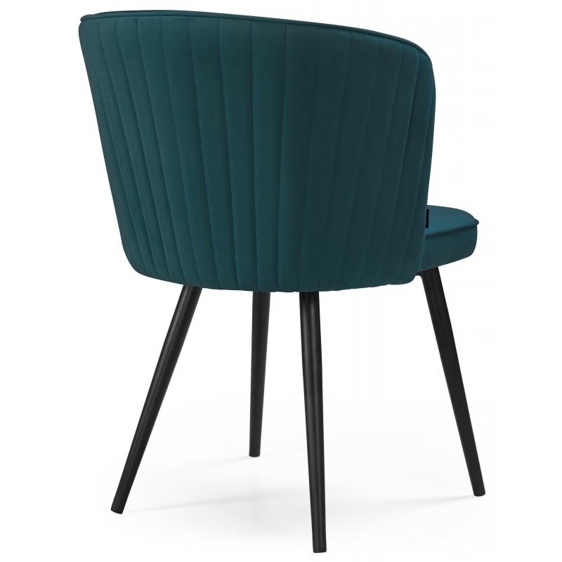 Стул на металлокаркасе Флайбур velutto 20/ черный